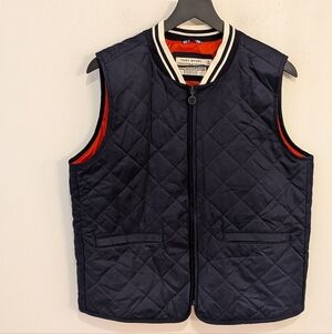 Tory Burch Sport Women's Navy Blue Quilted Vest XL
